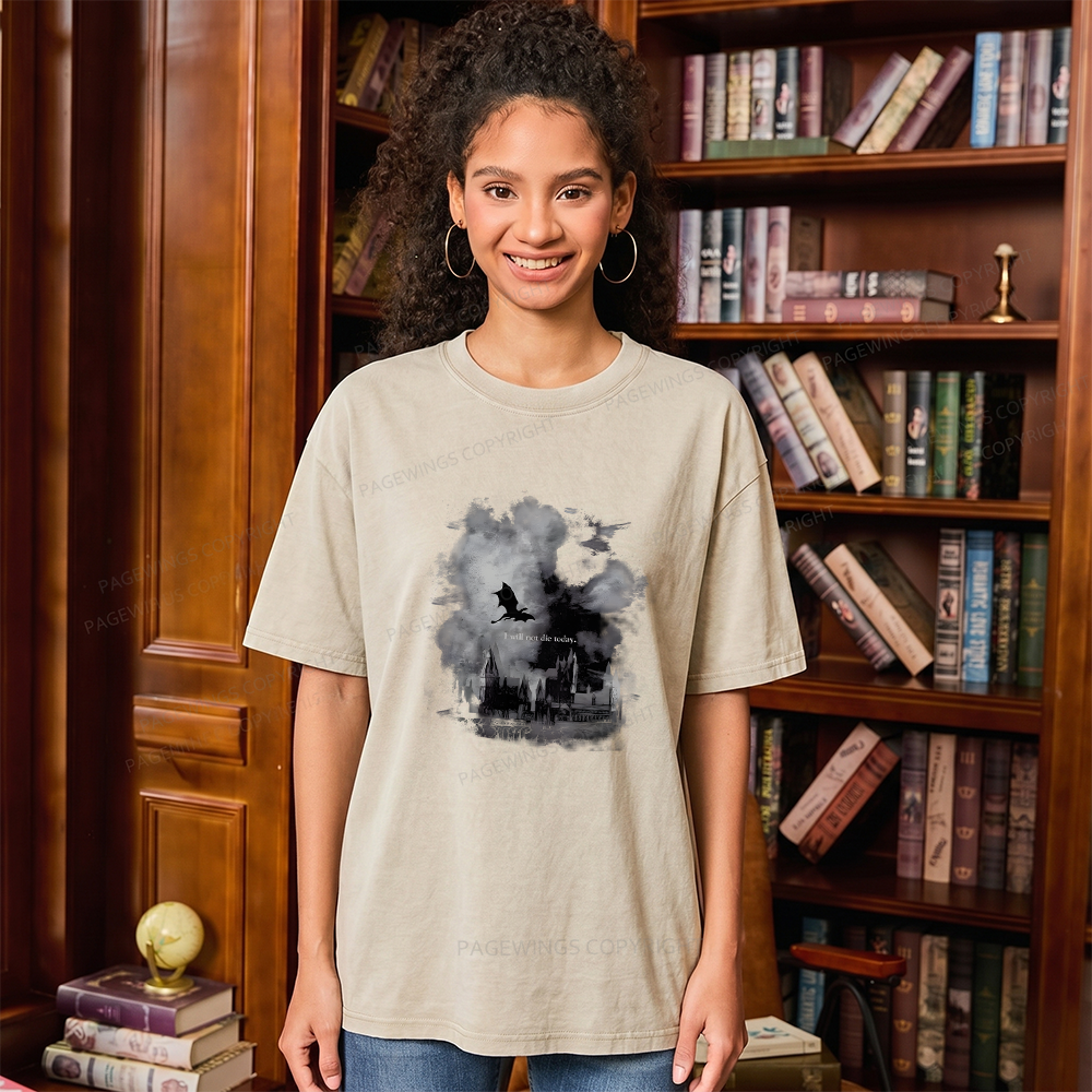 Pagewings Fantasy Book Unisex Washed T-shirt