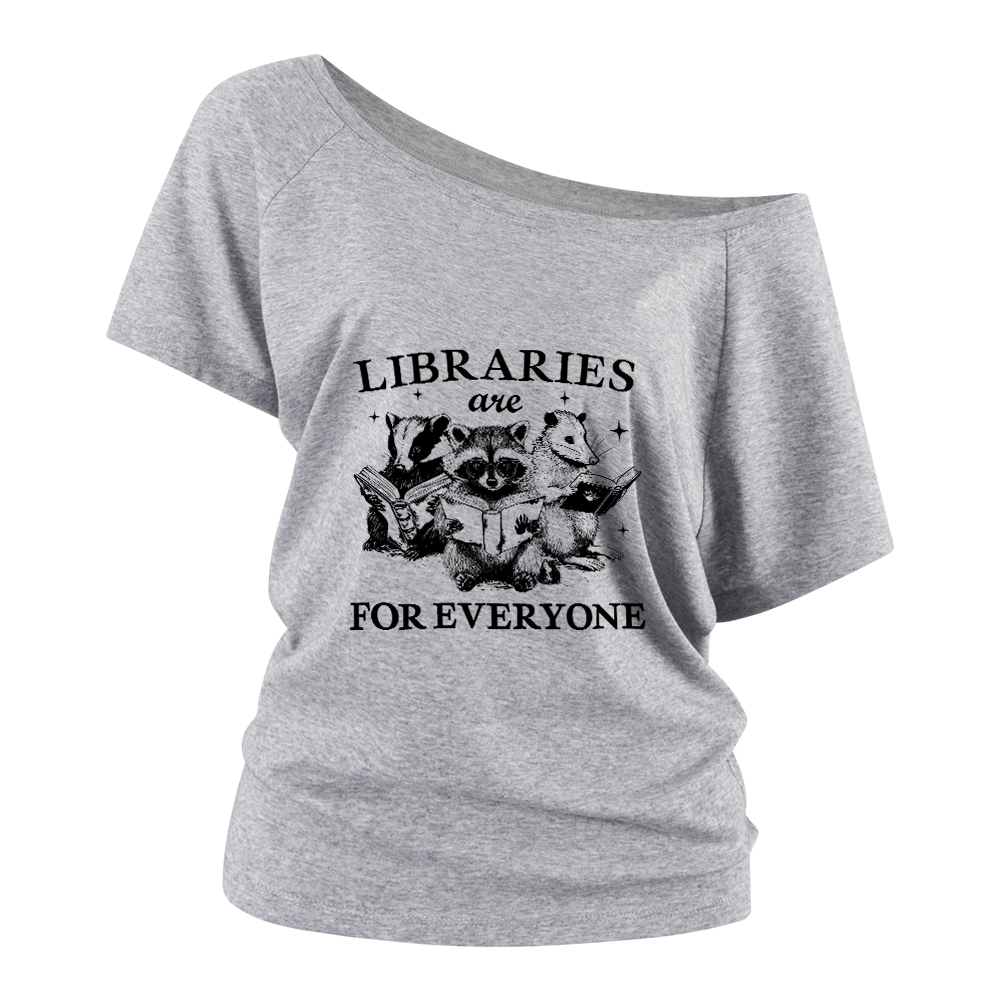 Pagewings Libraries Are For Everyone Off Shoulder Top