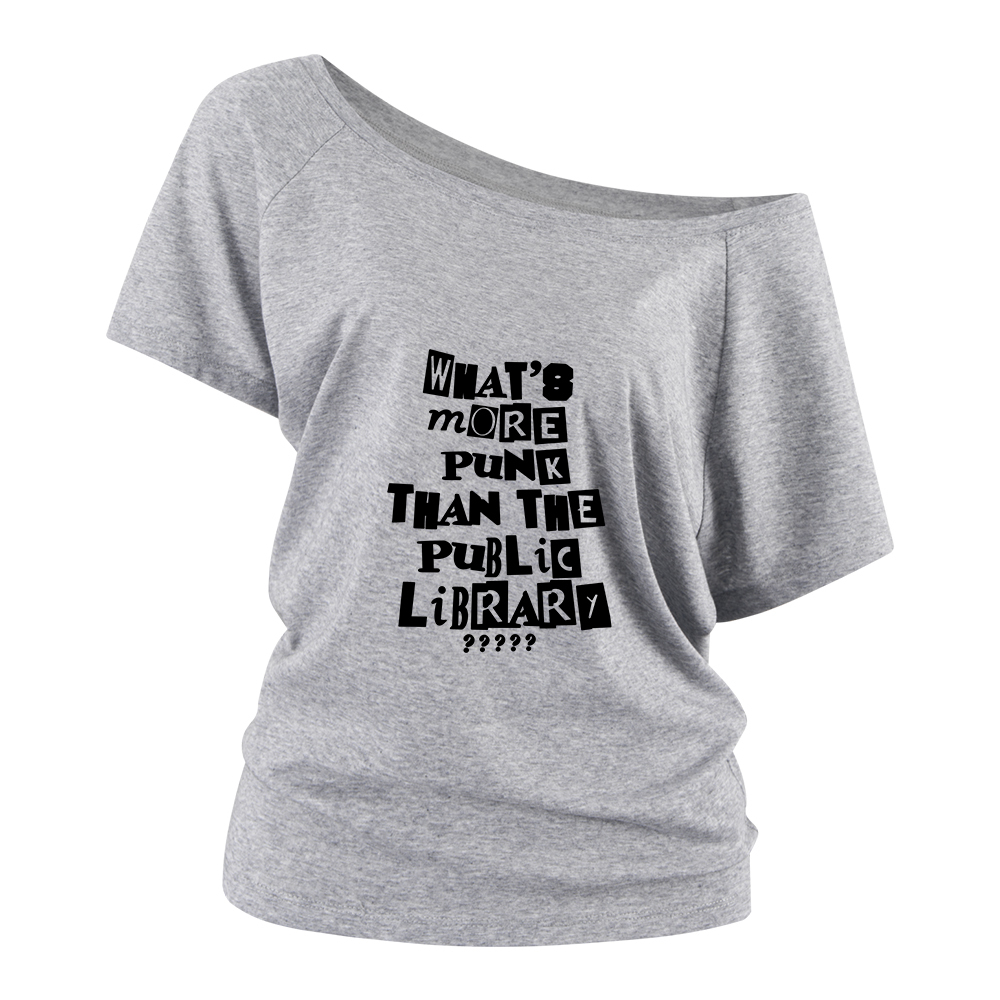 Pagewings What’s More Punk Than The Library Off Shoulder Top