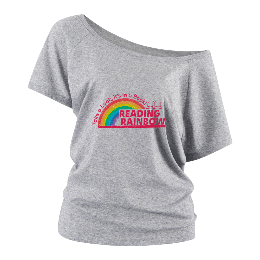 Pagewings Reading Rainbow Off Shoulder Top