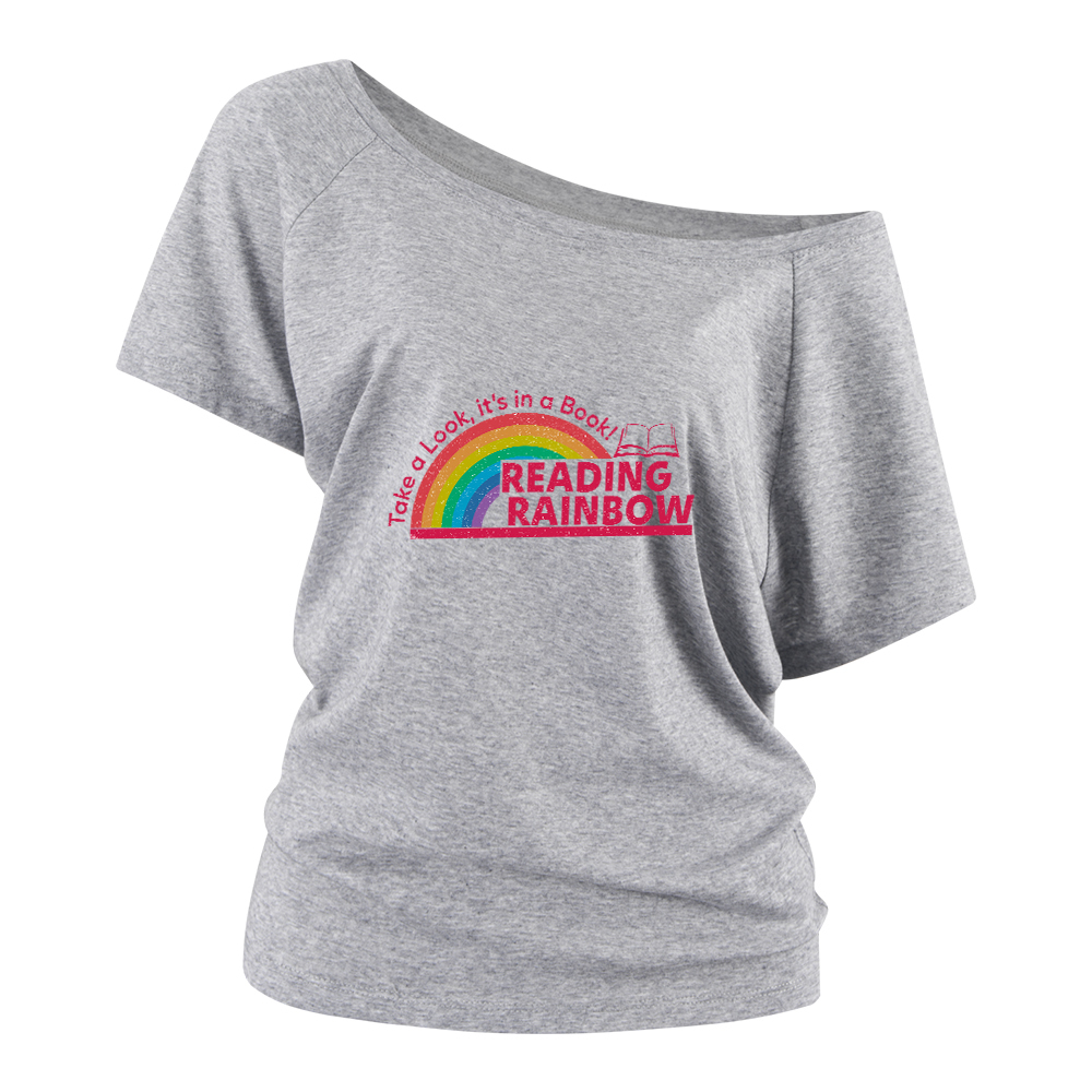 Pagewings Reading Rainbow Off Shoulder Top