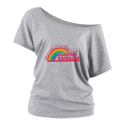 Pagewings Reading Rainbow Off Shoulder Top