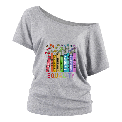 Pagewings Equal Rights Off Shoulder T-shirts