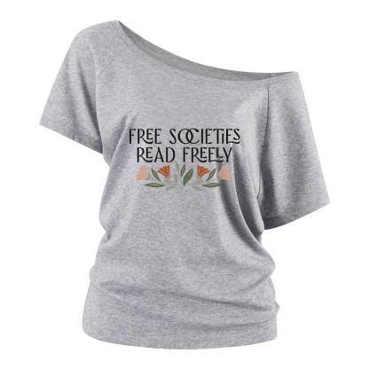 Pagewings Read Freely Off Shoulder Top