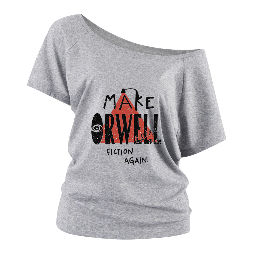 Pagewings Make Orwell Fiction Again Off Shoulder Top