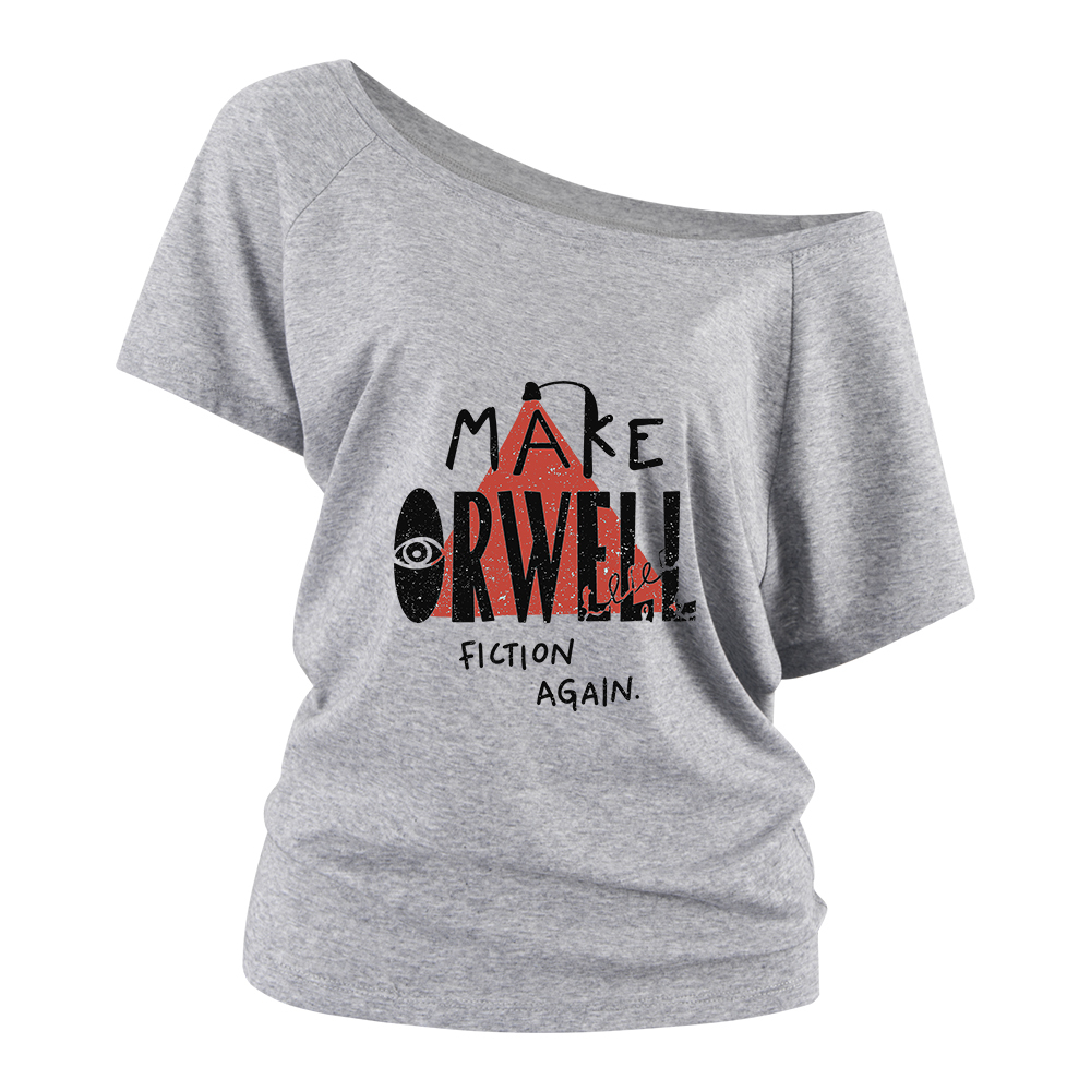 Pagewings Make Orwell Fiction Again Off Shoulder Top