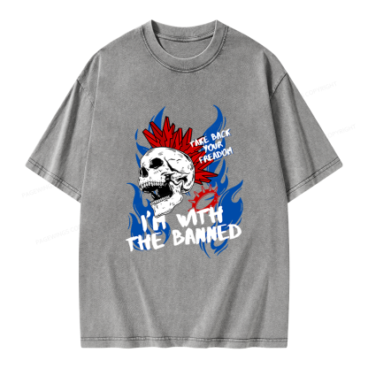 Pagewings Take Back Your Freadom Unisex Washed T-shirt