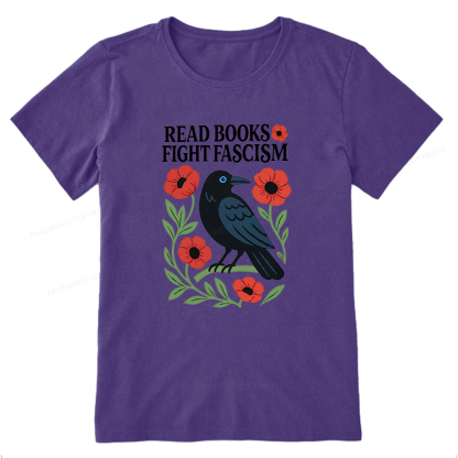 Pagewings Read Books Fight Fascism Unisex Classic T-shirt