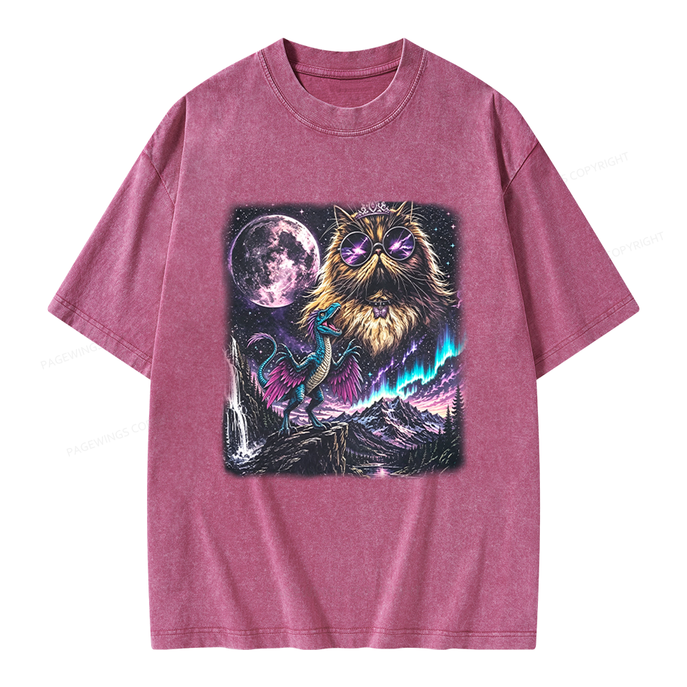 Pagewings Sci Fi Books Lover Unisex Washed T-shirt