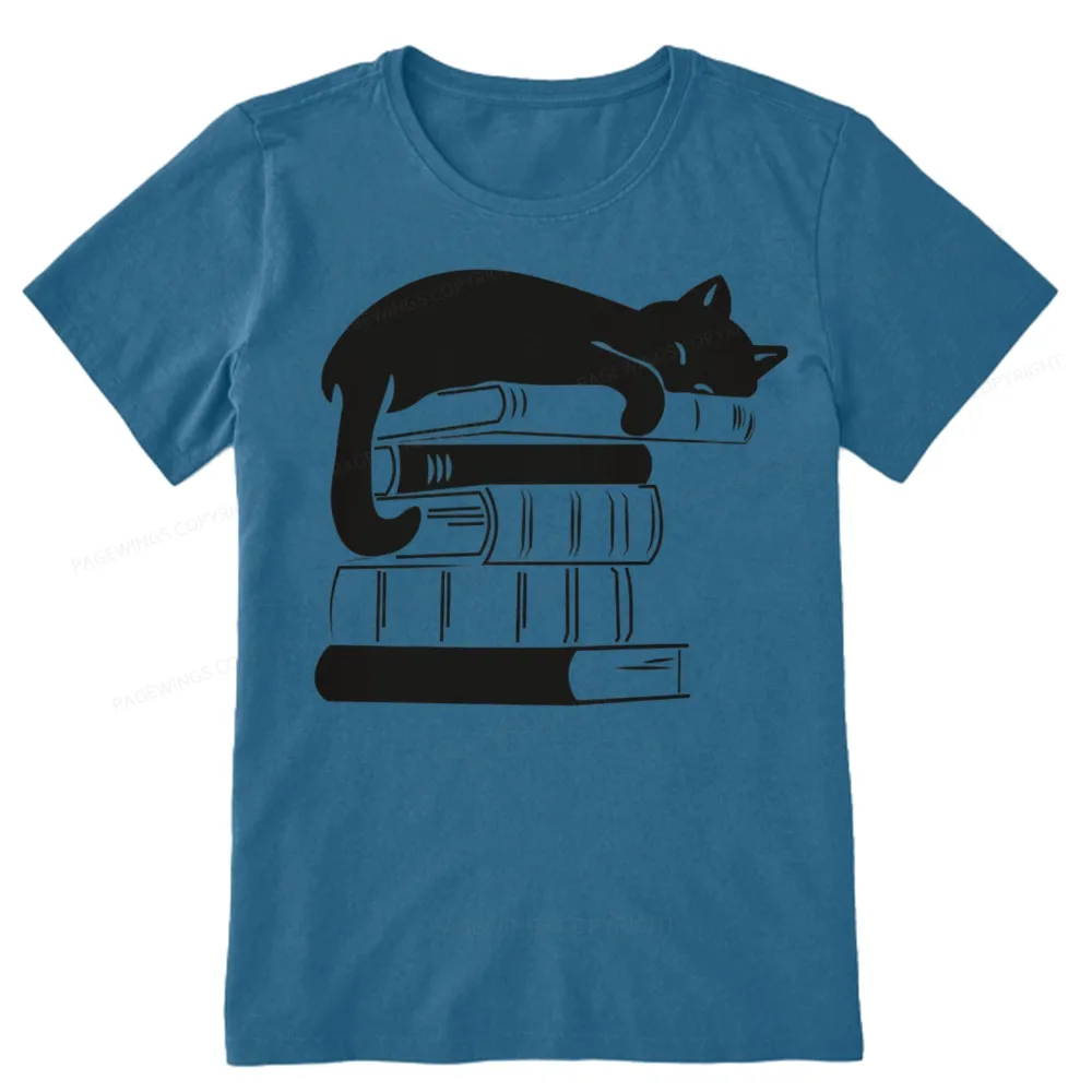 Pagewings Books And Cats Unisex Classic T-shirt