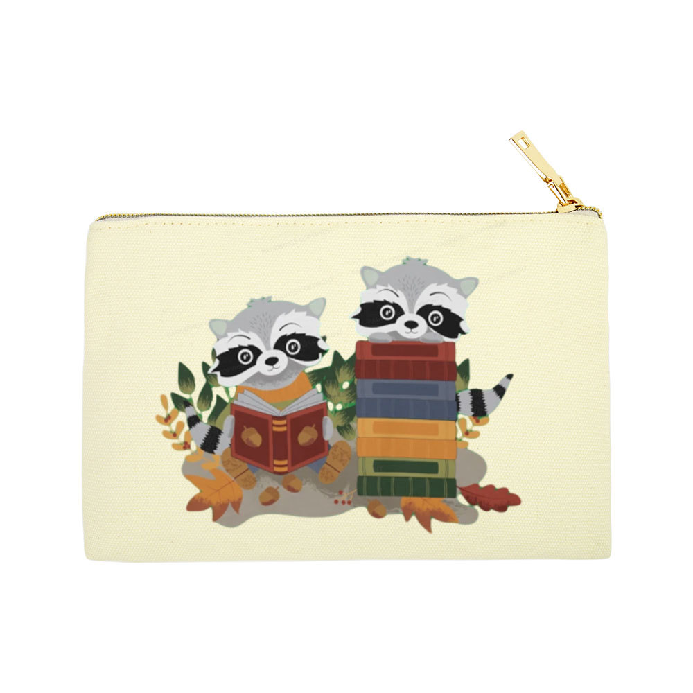 Pagewings Two Raccoons with Books Pouch