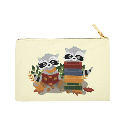 Pagewings Two Raccoons with Books Pouch