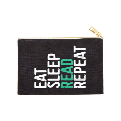 Pagewings Eat Sleep Read Repeat Pouch