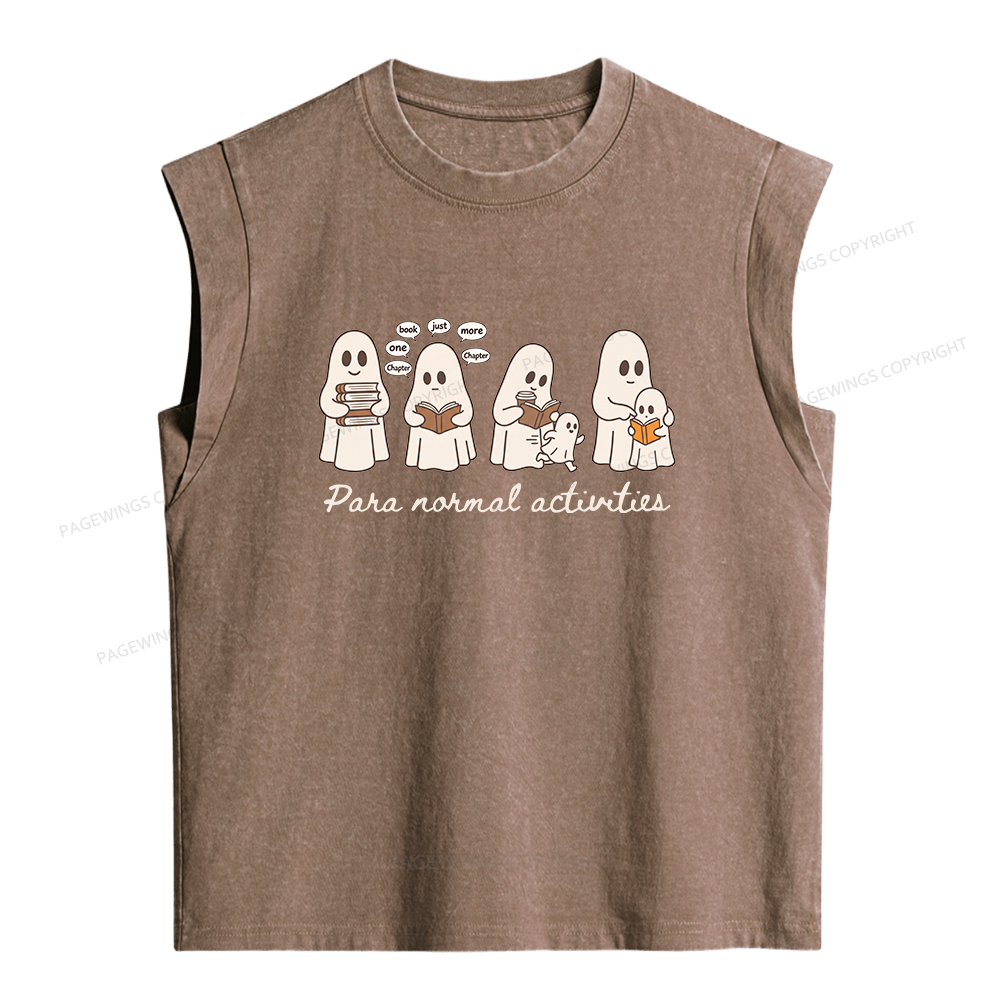 Pagewings Just One More Chapter Women's Washed Tank Top