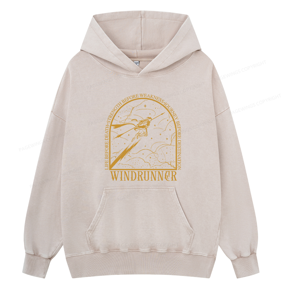 Pagewings Windrunner Unisex Washed Hoodie