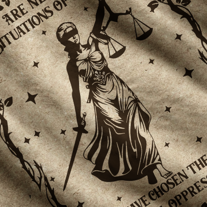 Pagewings Lady Justice Women's Cardigan Sweater