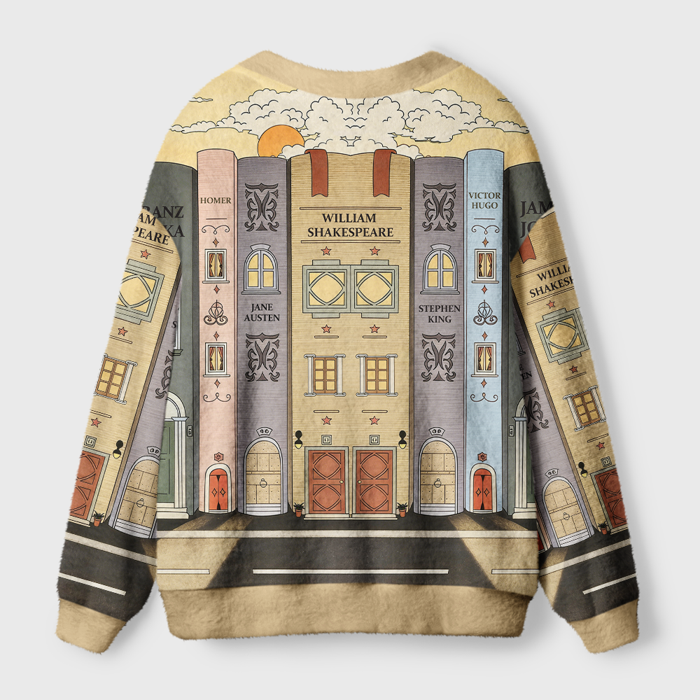 Pagewings Literary Women Light Knit Unisex Cardigan Sweaters