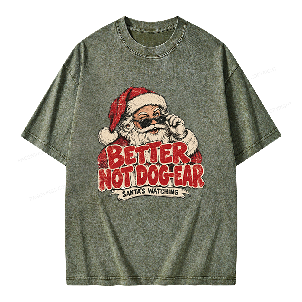 Pagewings Better Not Dog-Ear Unisex Washed T-shirt
