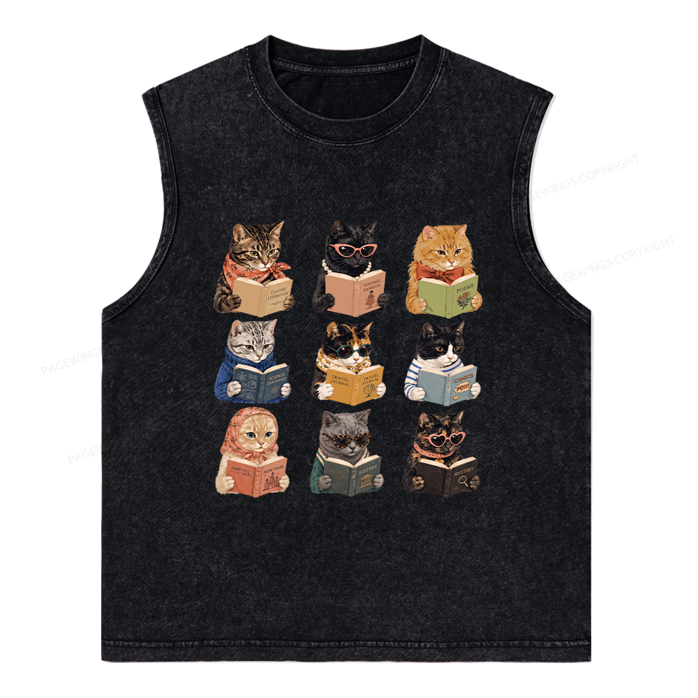 Pagewings I Literally Wrote A Book To Warn Unisex Washed Tank Top