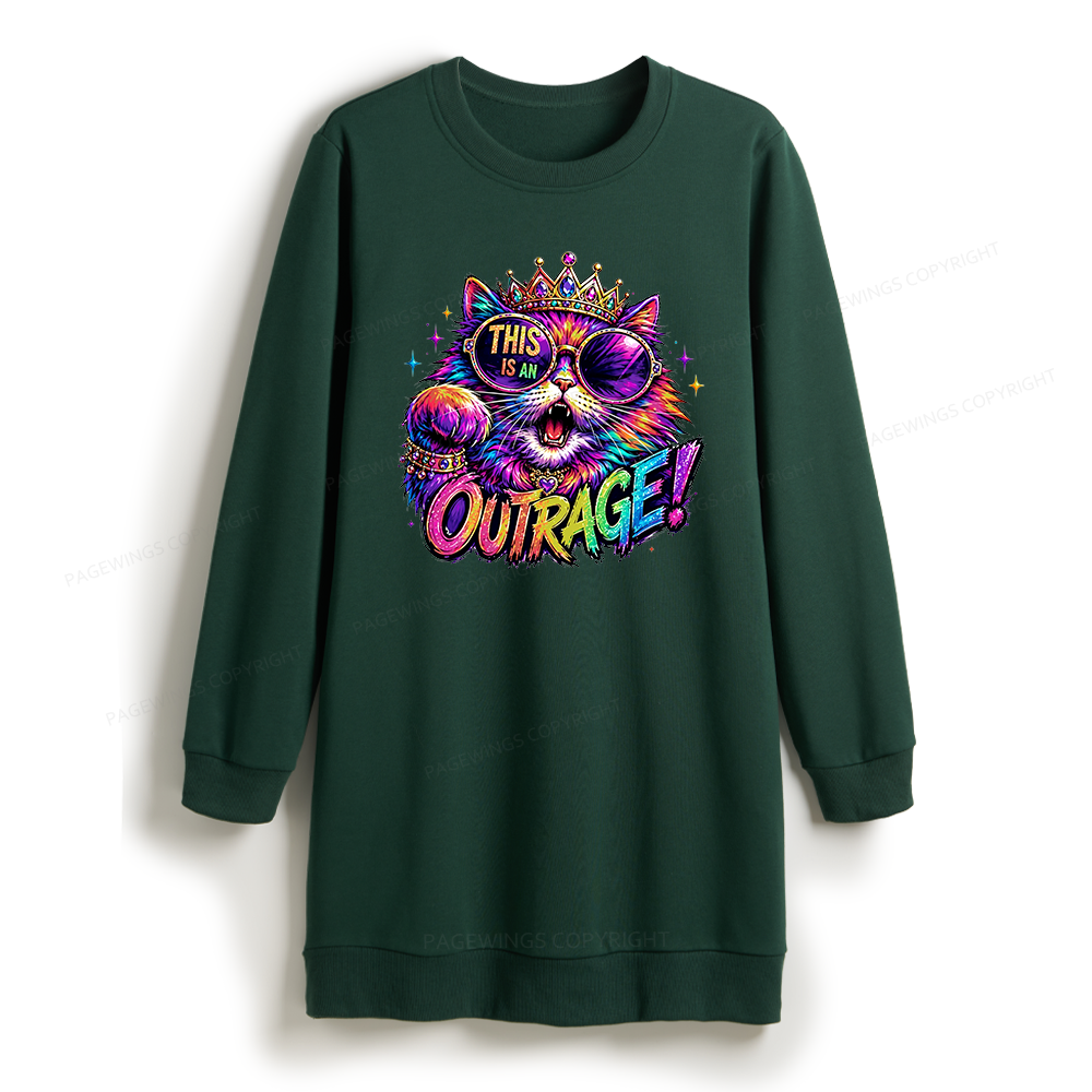 Pagewings Sci Fi Book Lover Sweatshirt Dress