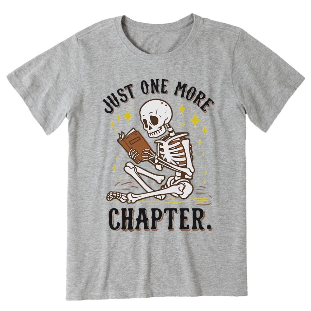 Pagewings Just One More Chapter Halloween Skeleton Unisex Classic T-shirt