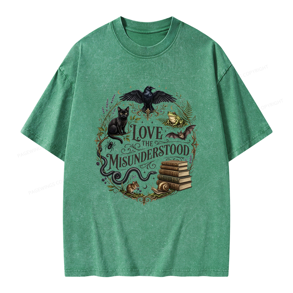 Pagewings Love the Misunderstood Unisex Washed T-shirt