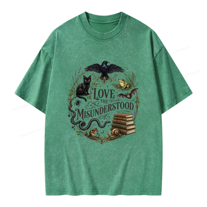 Pagewings Love the Misunderstood Unisex Washed T-shirt