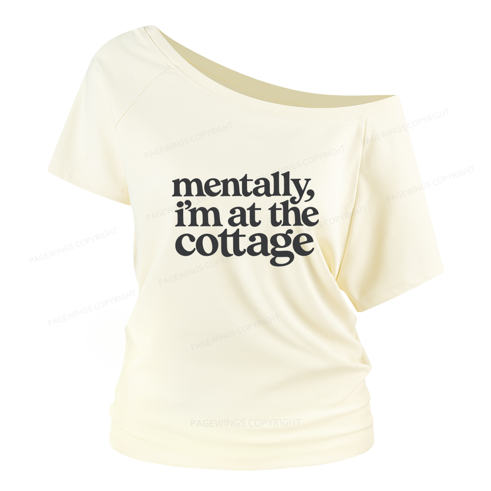 Pagewings At The Cottage Women Off Shoulder T-shirts
