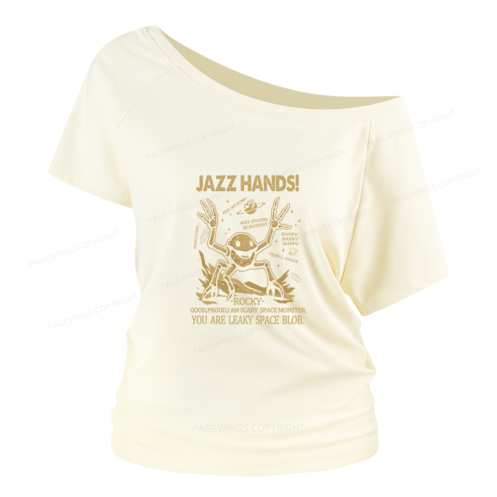 Pagewings You Sleep I Watch Women Off Shoulder T-shirts