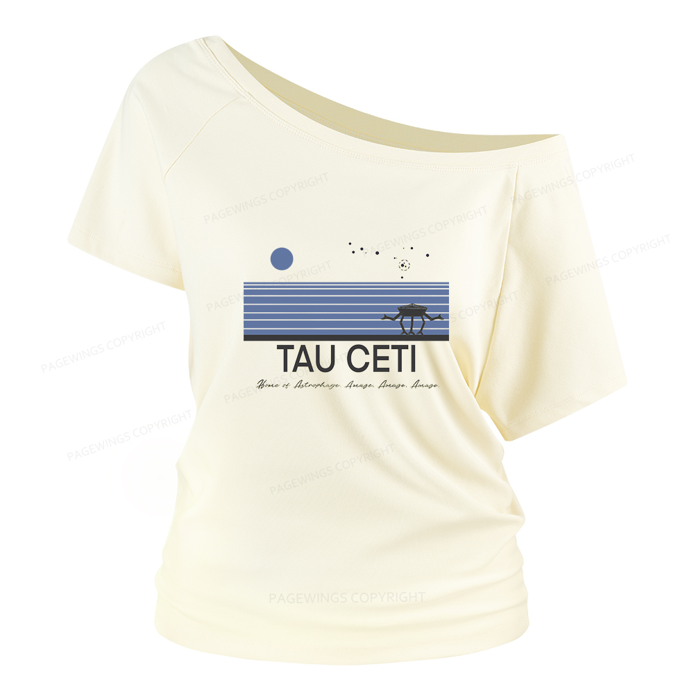 Pagewings Tau Ceti Women Off Shoulder T-shirts