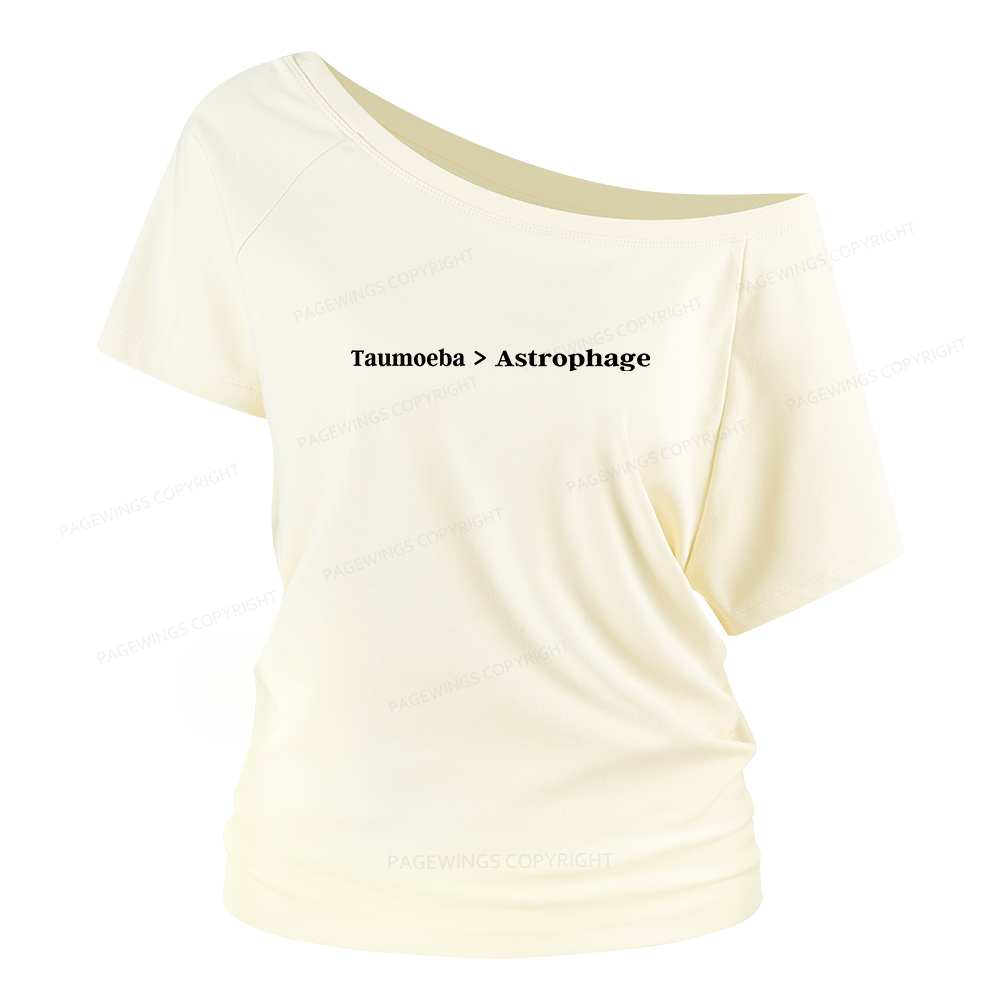 Pagewings Taumoeba Astrophage Women Off Shoulder T-shirts