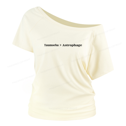 Pagewings Taumoeba Astrophage Women Off Shoulder T-shirts