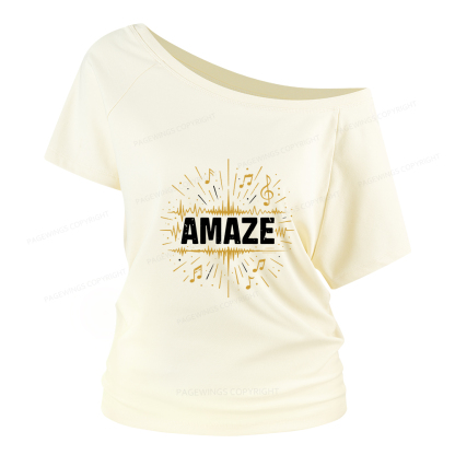 Pagewings Amaze Women Off Shoulder T-shirts