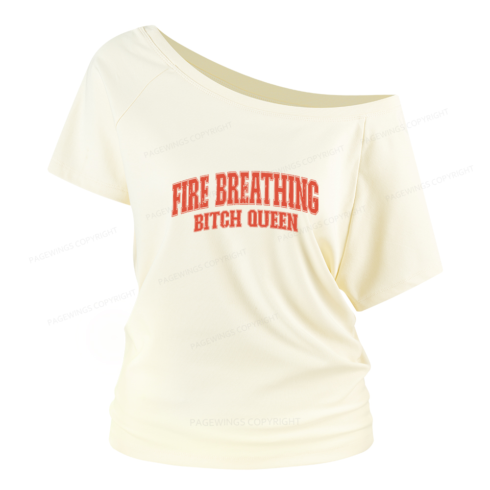 Pagewings Bookish Queen Women Off Shoulder T-shirts