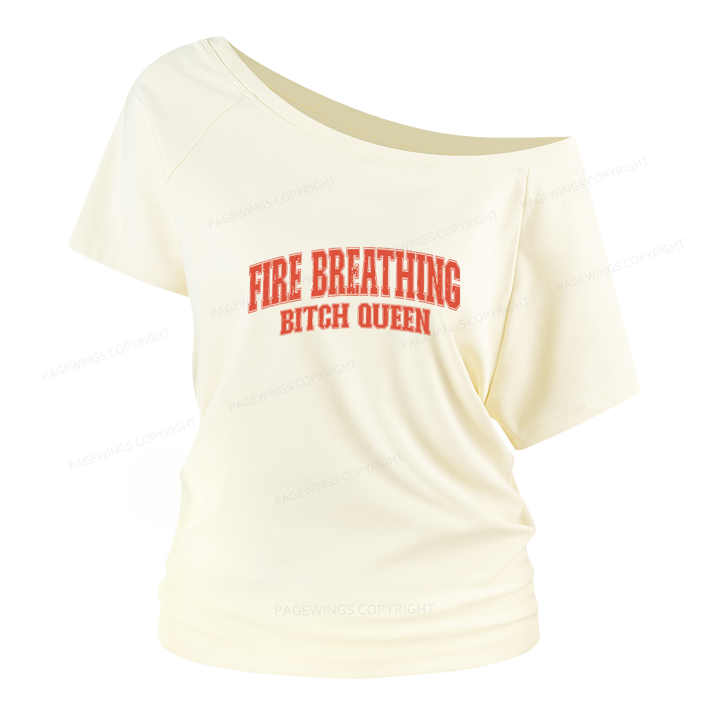 Pagewings Bookish Queen Women Off Shoulder T-shirts