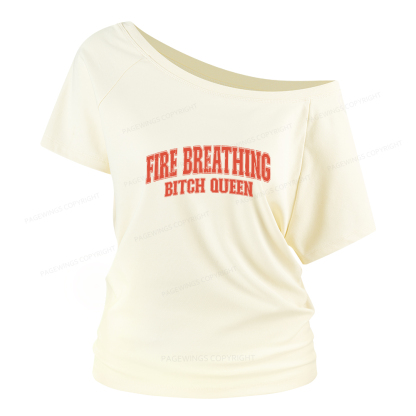 Pagewings Bookish Queen Women Off Shoulder T-shirts