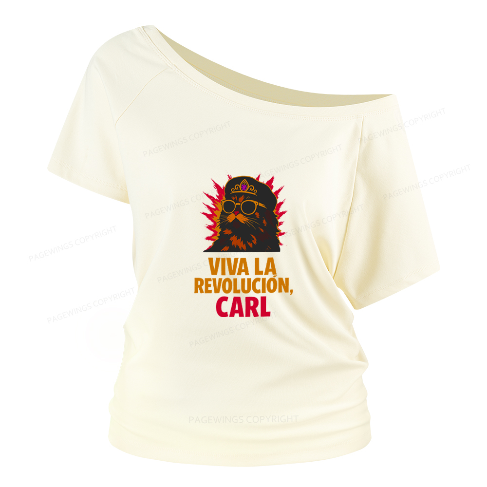 Pagewings Viva La Revolucion Women Off Shoulder T-shirts