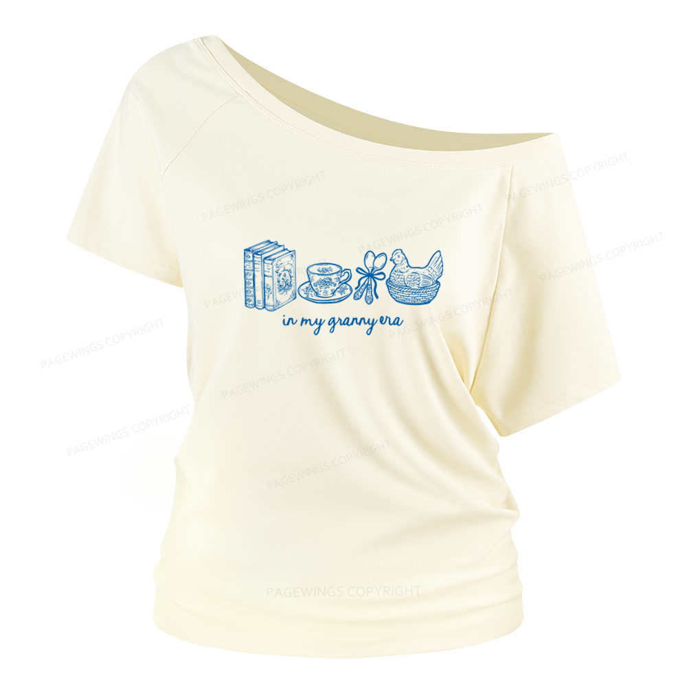 Pagewings In My Granny Era Women Off Shoulder T-shirts