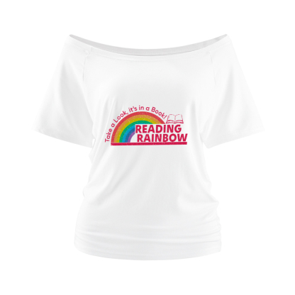 Pagewings Reading Rainbow Off Shoulder Top