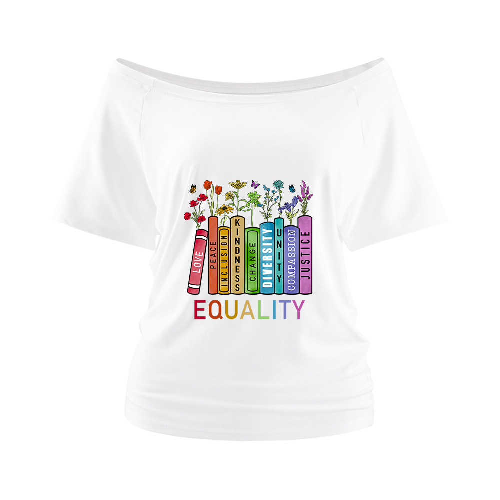 Pagewings Equal Rights Off Shoulder T-shirts