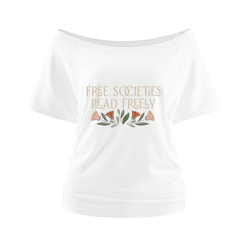Pagewings Read Freely Off Shoulder Top