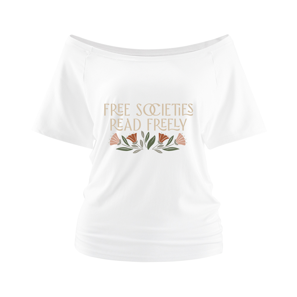 Pagewings Read Freely Off Shoulder Top