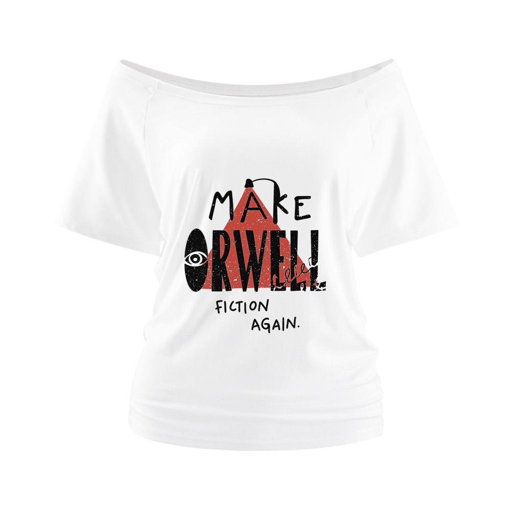 Pagewings Make Orwell Fiction Again Off Shoulder Top