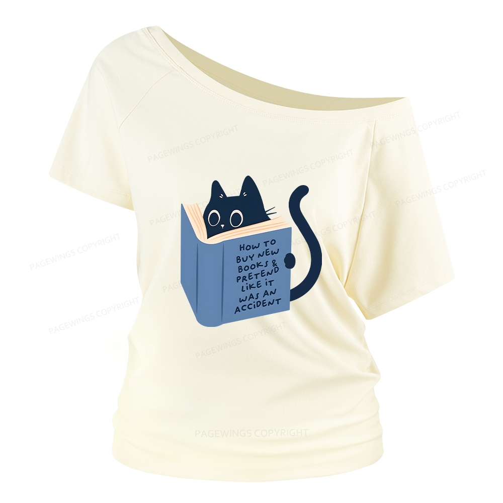 Pagewings How To Buy New Books Women Off Shoulder T-shirts
