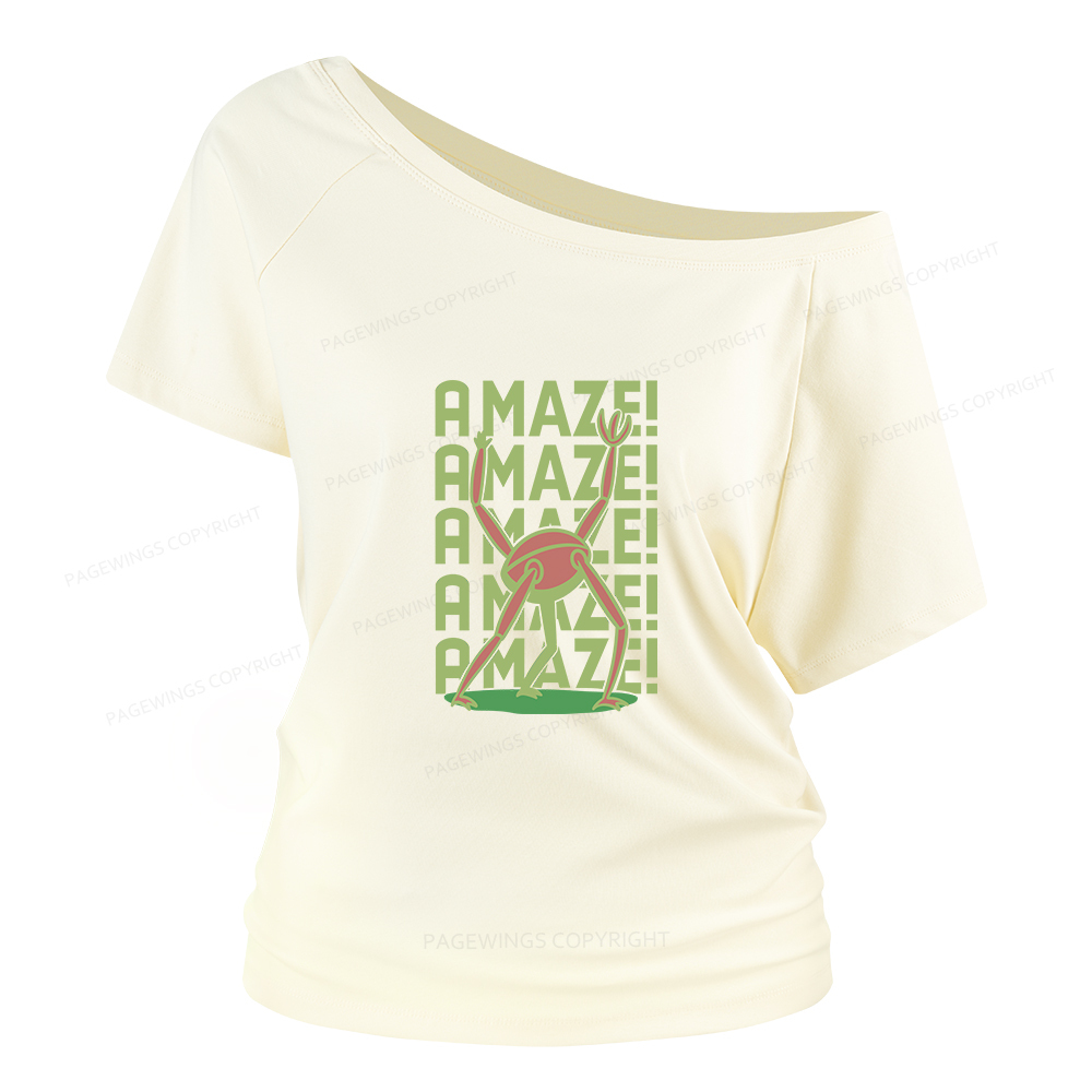 Pagewings Rocky Amaze Women Off Shoulder T-shirts
