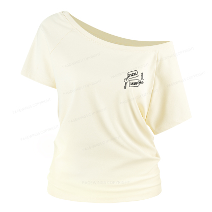 Pagewings Room Numbers Women Off Shoulder T-shirts
