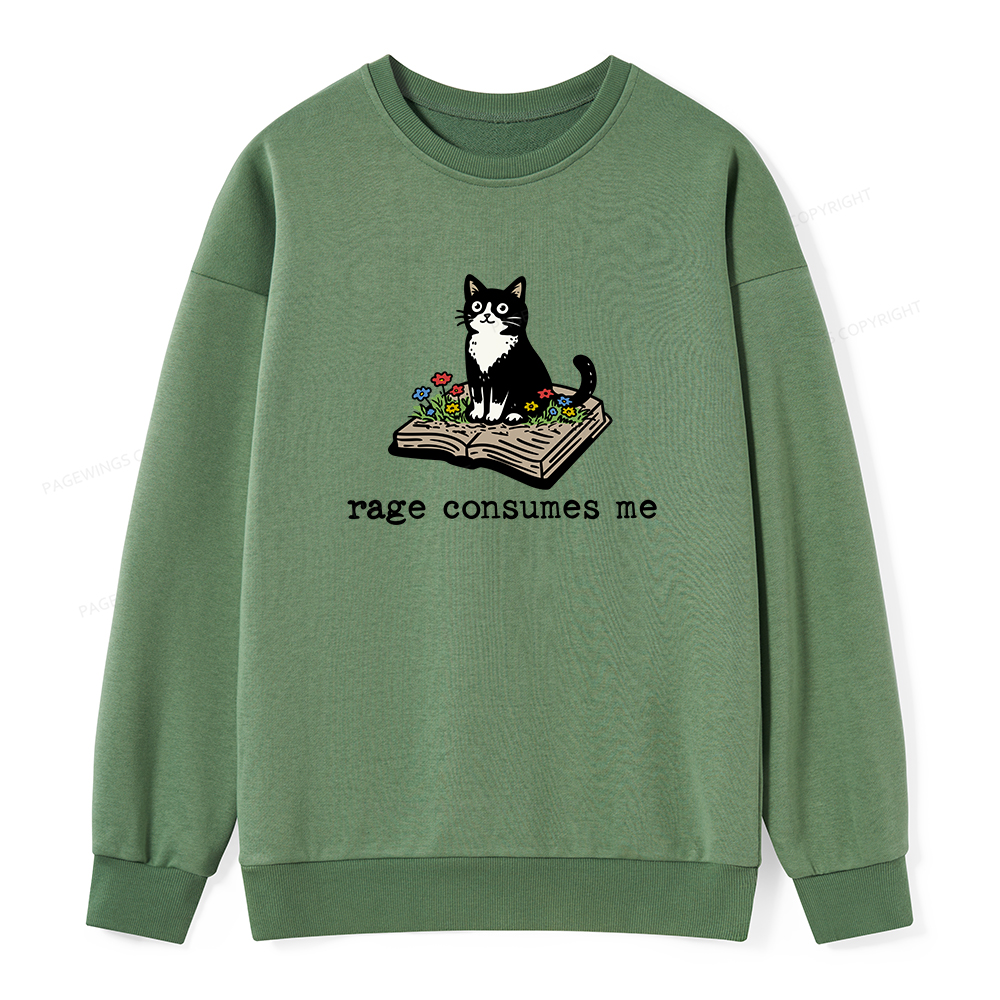 Pagewings Rage Consumes Me Unisex Classic Sweatshirt