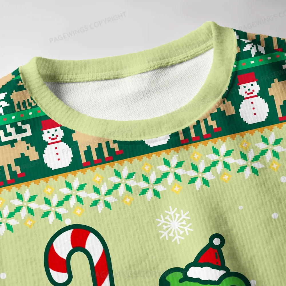 Pagewings Defend The Public Library Unisex Ugly Knit Sweatshirt