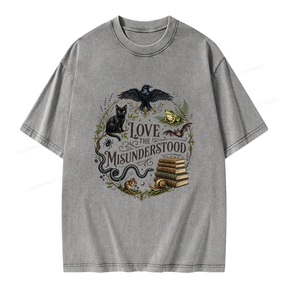 Pagewings Love the Misunderstood Unisex Washed T-shirt