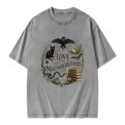 Pagewings Love the Misunderstood Unisex Washed T-shirt